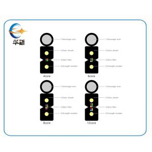 Wholesale 1 2 4 Core Fiber FTTH Indoor Drop Cable 1000meters G.657A LSZH Single Mode from china suppliers