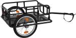 Foldable Bike Cargo Trailer with Bike Hitch, Bicycle Wagon Trailer with 16"