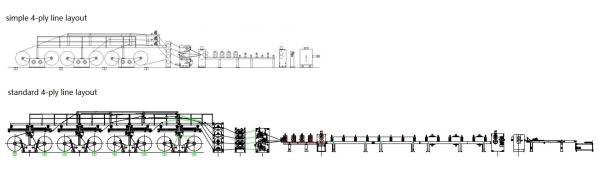 2/3/4/5-ply Industry Cardboard Production Line, Hard Grey Paperboard Manufacturi