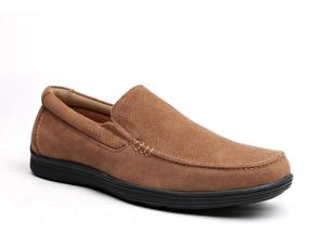 Wholesale Summer Breathable Mens Leather Loafers Brown Round Toe Mens Suede Moccasins from china suppliers