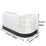 Durable Grocery Store Cash Counter Supermarket Equipment Checkout Counter