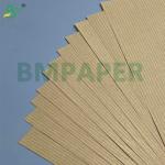 60gsm Brown Striped Kraft Gift Wrap One-Sided Gloss Finish Superior Durability