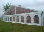 White PVC Sidewall European Style Tents Aluminum Alloy Structure Party Canopy