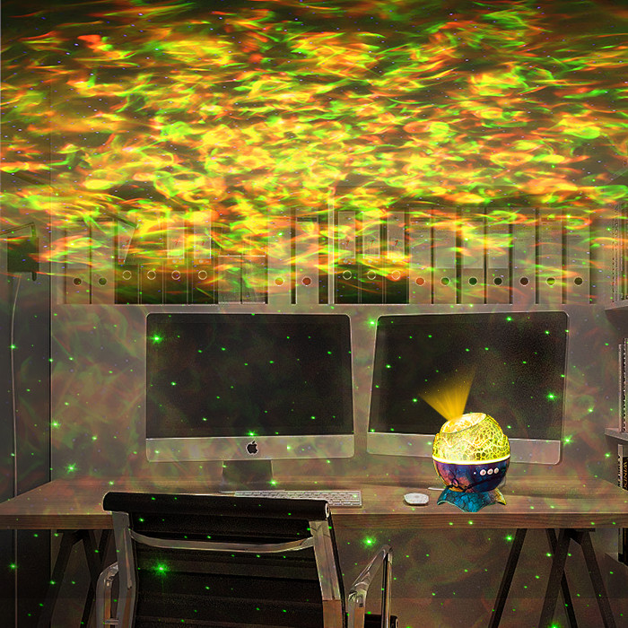 Birthday Party Dinosaur Egg Star Projector With Nebula Cloud Remote Control