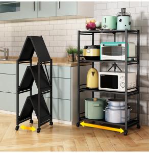 Wholesale Floor 100kg Loading Five Storey Steel Kitchen Basket Rack from china suppliers