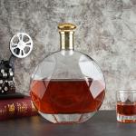 Transparent 700ml Tequila Vodka Glass Bottle with Super Flint Glass Base