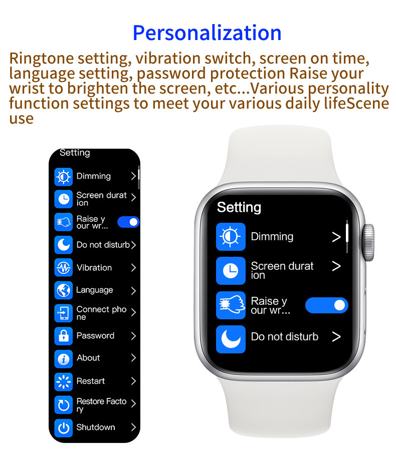 Fitness Tracker Apple Watch Series 4 Phone Calls , 1.54 Inch Smartwatch You Can Reply To Texts