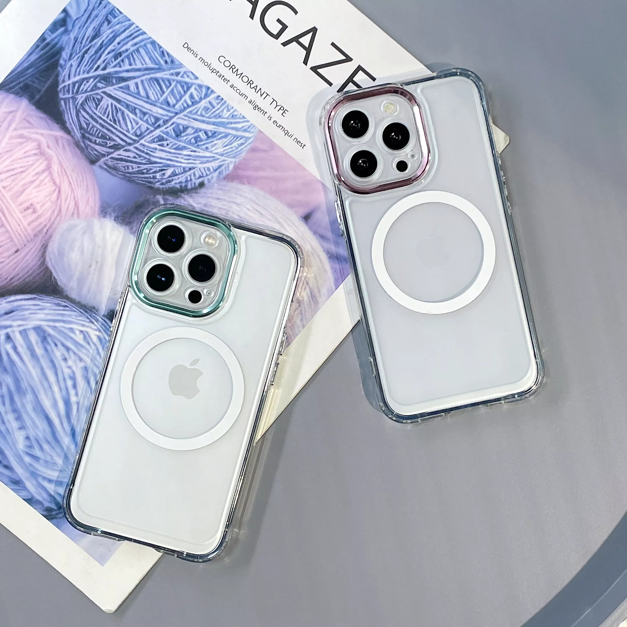 Support Wireless Charge Soft Silicone Phone Case For Iphone 13 Pro Max Magnetic Cover