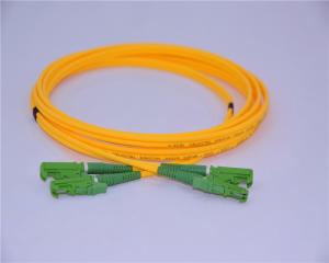 Wholesale Duplex 3.0mm Fiber Optic Jumper Cables E2000 APC To E2000 APC Yellow Color from china suppliers