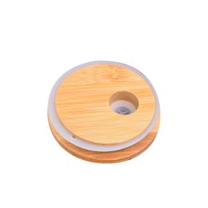 Wholesale Wooden Bamboo Reusable Canning Lids For Food Cereal Storage Tea Herbs Coffee from china suppliers