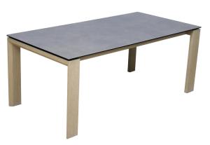 Wholesale 1800*900mm Ceramic Finished Dining Table With Fixed Type Wooden Leg from china suppliers