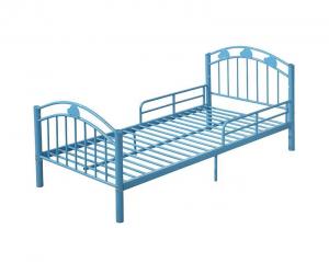 China Blue Childrens Metal Bed Frame , Metal Toddler Bed Environmental Protection on sale