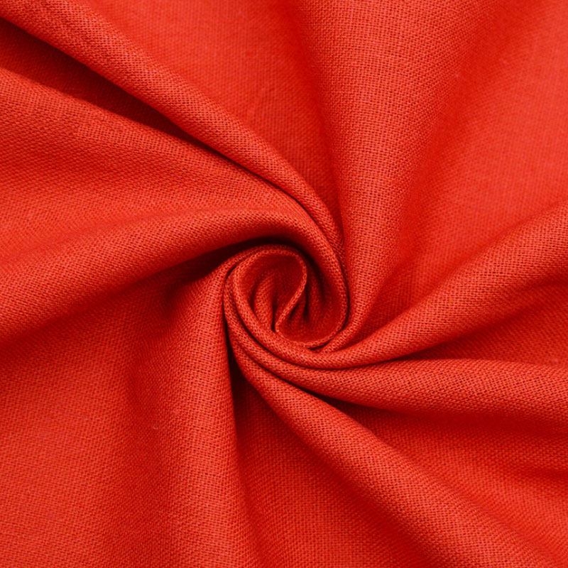 Solid Color 167gsm-185gsm Ramie Linen Fabric Plain Woven Material