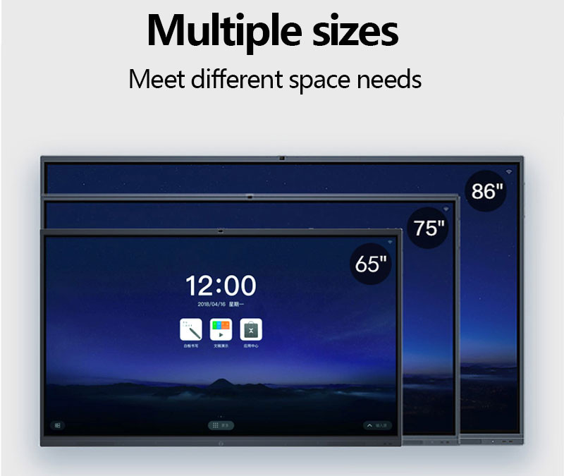 86 Inch Touch Screen Electronic Interactive Whiteboard Android Lcd Digital
