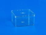 Transparent Square Plastic Jars , Food Grade PE Chocolate Storage Box