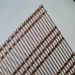 Brass Color Steel Wire Decorative Wire Mesh Screen Pvc Coated