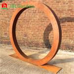 Outdoor Weathering Metal Art Garden Corten Steel Sculpture For Landscaping