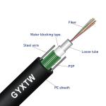 Outdoor Singlemode Overhead Armored Fibre Optical Cable Gyxtw 2 4 6 8 12 24 Core