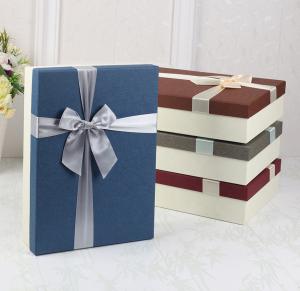 Wholesale Handmade Ribbon Tie Gift Box Cardboard Paper Material 70X41X66 Cm from china suppliers
