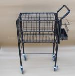 length 600mm Height 800mm 4 Wheel Shopping Trolley , Tennis Ball Carts TUV