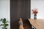 Akupanel 240*60 Nature Smoky Oak Wooden Walnut Veneer Slat akupanel Board