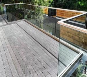 Wholesale Beautiful Modern Glass Stair Railing External Frameless Glass Balustrade from china suppliers