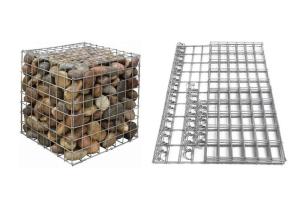 Wholesale 100*80*30 Welded Gabion Box , Gabion Stone Cage Basket Retaining Wall from china suppliers
