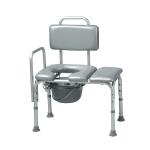 Hospital Toilet Commode Transfer Bench Seat With Bedpan Commode Chair