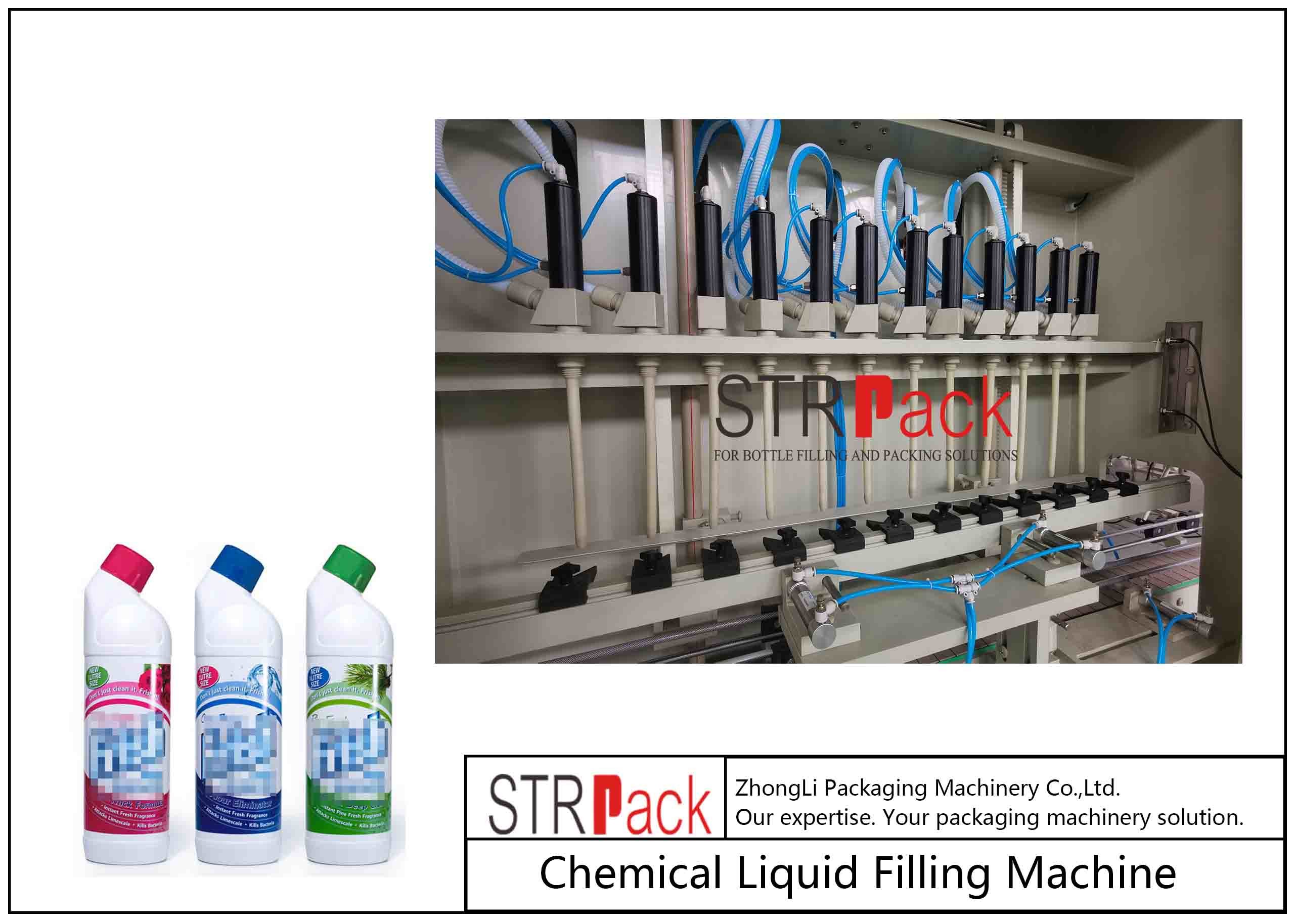 Linear Type Chemical Liquid Daily Use Filling Machine With Variable Volume