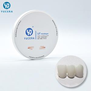Wholesale 98mm White UT Dental Zirconia Blank For Ceramic Dentures from china suppliers
