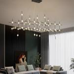 modern dining room glass star chandeliers Bedroom Living Room Constellation