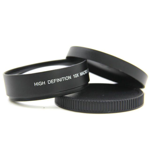 Black Macro Camera Lens External light size 54mm X 17mm 0.185kg Weight