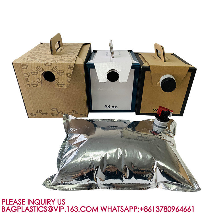 1l 2l 3l 4l 5l Stand Up Liquid Wine Foil Bag In Box Aseptic Dispenser Butterfly Valve