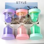 Wholesale price 5 minute 10 minute hourglass colored sand glass decorative