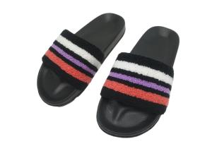 Wholesale Soft Pu Towel Upper Classic Eva Beach Slippers from china suppliers