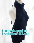 Sexy Sleeveless Tie Open Back Backless Sweater Anime Cosplay Reversible Long