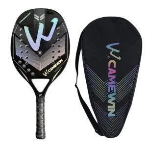 Wholesale 3K Full Carbon Fiber Beach Tennis Racket Sand Grit Surface Tennis Padel with Carry Bag from china suppliers