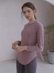 Back Slit Mesh Shoulder Womens Long Sleeve Sweatshirt For Spring