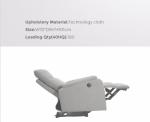 Fine Linen Lumbar Heating Massage Manual Recliner Seat Sofa Wall Hugger 3 Seater