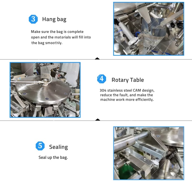 Automatic Zipper Doypack Packing Machine For Chocolate Bean