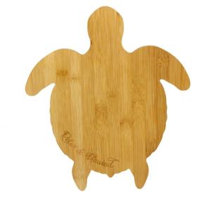 Wholesale Kitchen 345mm X 300mm Wooden Bamboo Cutting Board Animal Shape from china suppliers