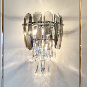 Wholesale 25*38cm Crystal Contemporary Bedroom Modern Wall Lamp ODM Nordic Style from china suppliers