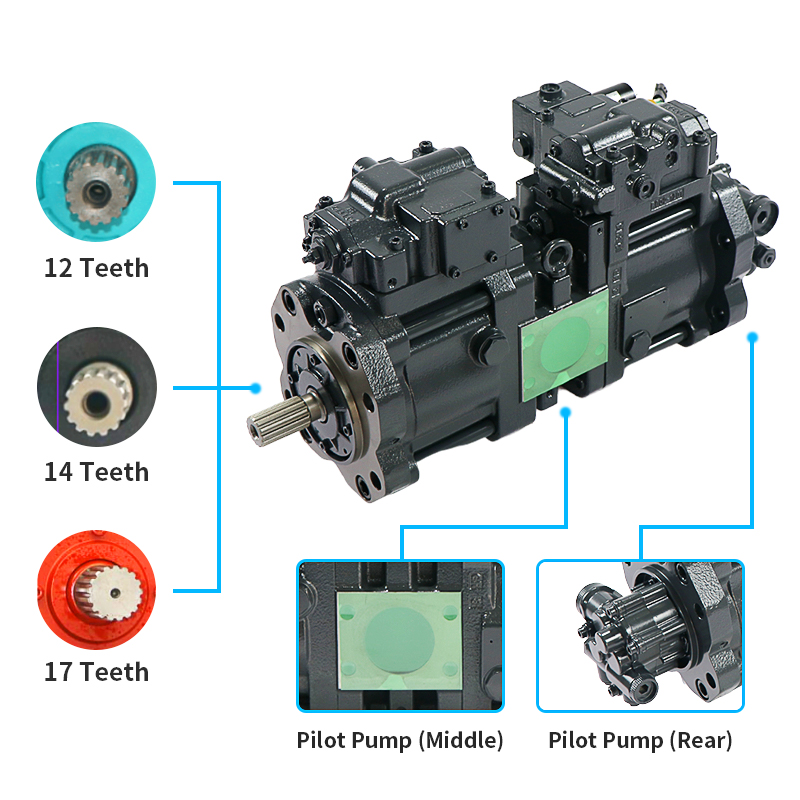 CE Excavator Hydraulic Parts Swing Motor For K3SP36C K7SP36C K3V112
