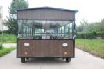4 Wheels 3 Shelves Giant Electric Food Cart with Durable Refrigerated Storage