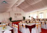 White Wedding Party Tent UV - Resistant Tent Roof linings 10m By 30m