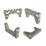 Electrophoresis Anodized Aluminum Profiles Industry Aluminium Silver Black