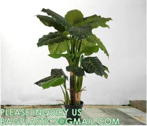 Wholesale Fake Colocasia Esculenta, Plastic variegata artificial Taro, Subtropics Faux Swiss Cheese Plant For Home Garden Office from china suppliers