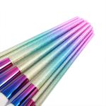 Hot sale 8 pcs Cosmetic rainbow makeup brush, fashion makeup brush set
