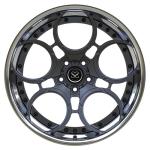 Polished 2 Piece Forged Wheels 19 Inch Staggered Gun Metal Spokes For Toyota