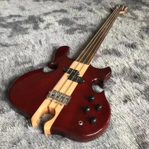 Wholesale Custom Grand ALEM Mark King Deluxe Custom 4 Strings Neck Through Body Cut Bottom Heart Guitar Bass from china suppliers